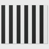 Papier Cadeau Bandes noires et blanches (Plat)