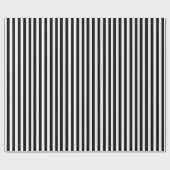 Papier Cadeau Bandes noires et blanches (Plat)