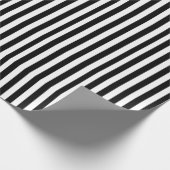 Papier Cadeau Bandes noires et blanches (Coin)