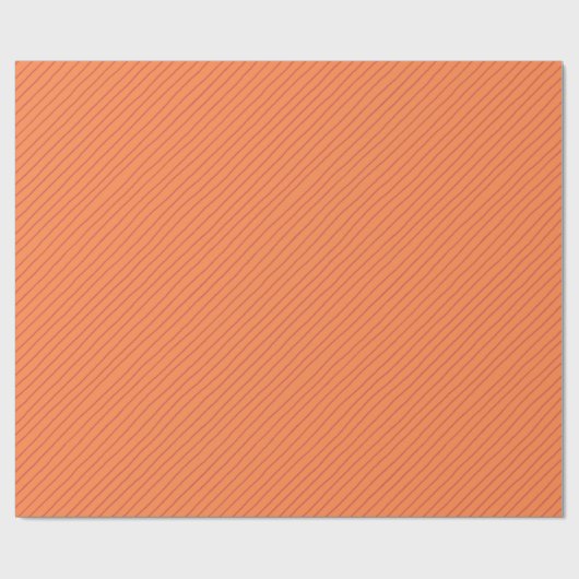 Papier Cadeau Bandes orange (Plat)