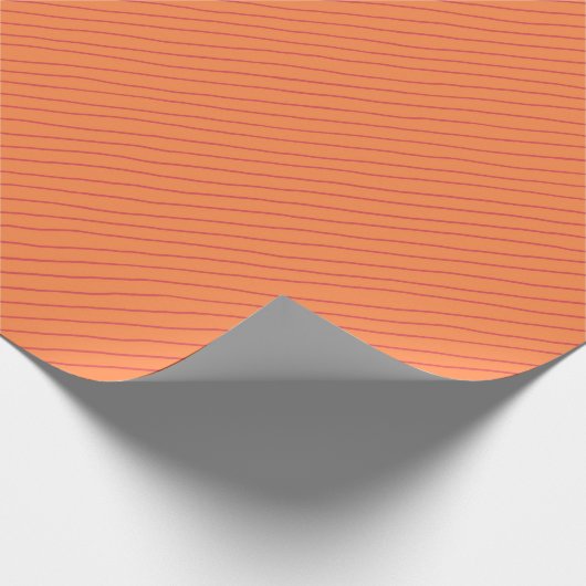 Papier Cadeau Bandes orange (Coin)