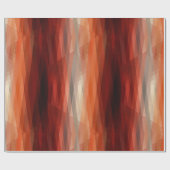 Papier Cadeau Bandes orange (Plat)