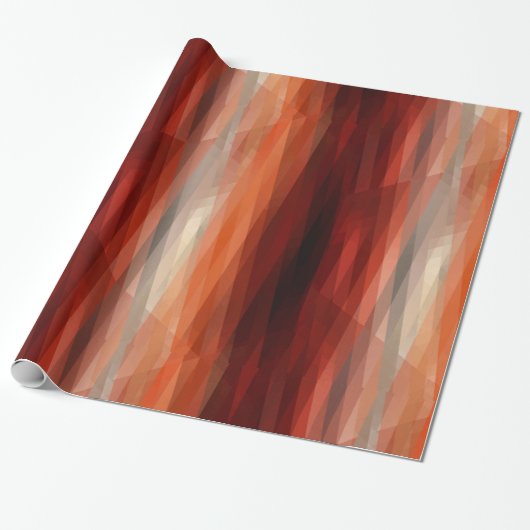 Papier Cadeau Bandes orange (Déroulé)