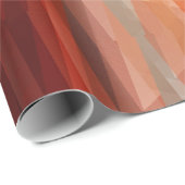 Papier Cadeau Bandes orange (Coin rond)