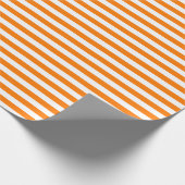 Papier Cadeau Bandes orange et blanches de sécurité (Coin)