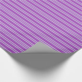 Papier Cadeau Bandes pourpres (Coin)