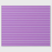Papier Cadeau Bandes pourpres (Plat)