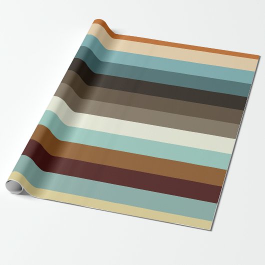 Papier Cadeau Bandes rétro (Déroulé)