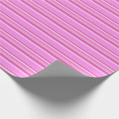 Papier Cadeau Bandes roses (Coin)