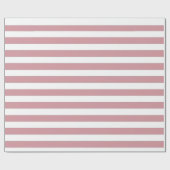 Papier Cadeau Bandes roses et blanches (Plat)