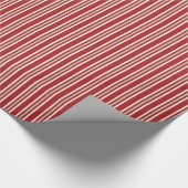 Papier Cadeau Bandes rouges (Coin)