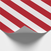 Papier Cadeau Bandes rouges et blanches (Coin)