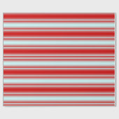 Papier Cadeau Bandes rouges et blanches (Plat)