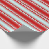 Papier Cadeau Bandes rouges et blanches (Coin)