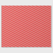 Papier Cadeau Bandes rouges et blanches (Plat)