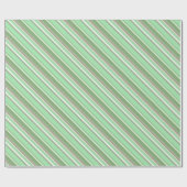 Papier Cadeau Bandes vert pâle (Plat)
