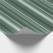 Papier Cadeau Bandes vertes (Coin)