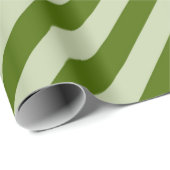 Papier Cadeau Bandes vertes (Coin rond)