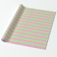 Bandes vertes et roses à la menthe