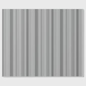 Papier Cadeau Bandes verticales grises (Plat)