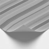 Papier Cadeau Bandes verticales grises (Coin)