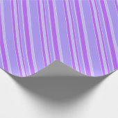 Papier Cadeau Bandes violettes (Coin)