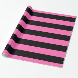 Papier Cadeau Bandes XL noires chaudes Motif V