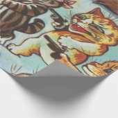 Papier Cadeau Bandits Kitten De Louis Wain (Coin)