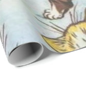 Papier Cadeau Bandits Kitten De Louis Wain (Coin rond)