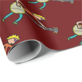 Papier Cadeau Banjo (Coin rond)