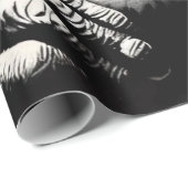 Papier Cadeau Banksy DJ Monkey Gorilla Chimp (Coin rond)