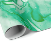 Papier Cadeau Bannière D'Encre D'Alcool De Printemps. Peinture c (Coin rond)