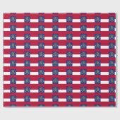 Papier Cadeau Bannière Motif De Géorgie (Plat)