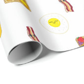 Papier Cadeau Bannière petit-déjeuner (Coin rond)