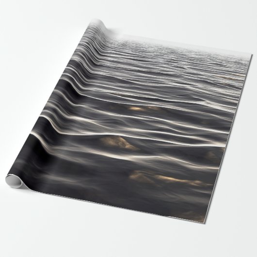 Papier Cadeau Bannière texture eau arrière - plan (Déroulé)