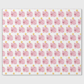 Papier Cadeau Banque rose (Plat)