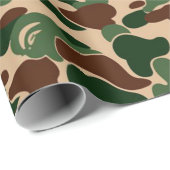 Papier Cadeau bape Camo monkey hypebeast (Coin rond)