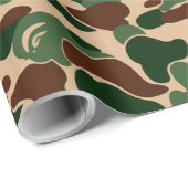 Papier Cadeau bape Camo monkey hypebeast (Coin rond)