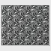 Papier Cadeau Baphomet gothique victorien de cuisine noire (Plat)