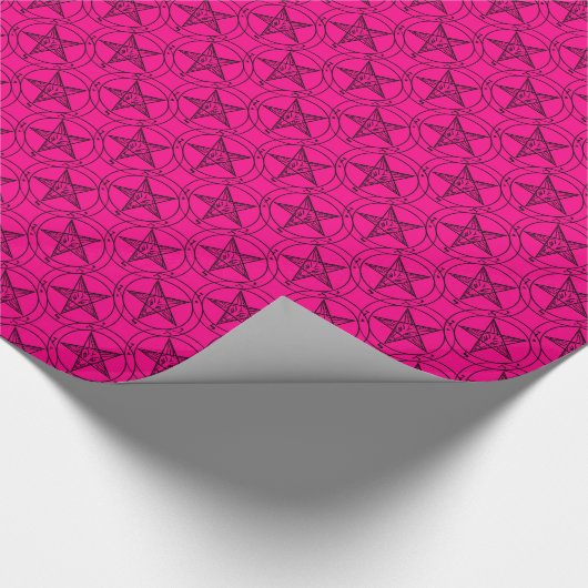 Papier Cadeau baphomet rose (Coin)