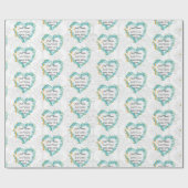 Papier Cadeau Baptême Ajouter Nom & Date Cross Dove Oubliez-moi  (Plat)