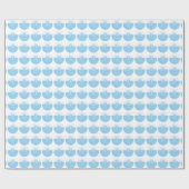 Papier Cadeau Baptême Bleu Enfant de Dieu, personnalisable (Plat)