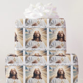 Papier Cadeau Baptême Jésus Saint Esprit colombe Matthieu 3:17 T