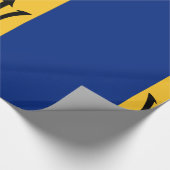 Papier Cadeau Barbados Blue Yellow or (Coin)
