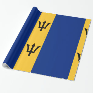 Papier Cadeau Barbados Blue Yellow or