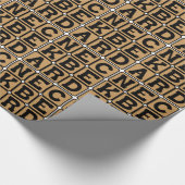 Papier Cadeau Barbe de nuit, mème Internet (Coin)