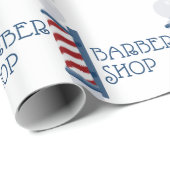 Papier Cadeau Barber Shop (Coin rond)