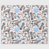 Papier Cadeau Barber Shop (Plat)