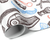 Papier Cadeau Barber Shop (Coin rond)