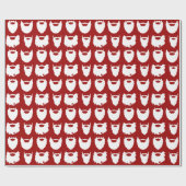 Papier Cadeau Barbes blanches (Plat)